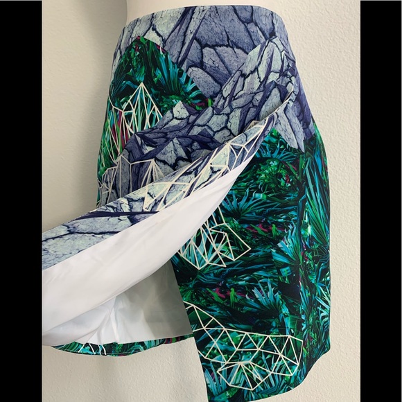 Climate Change Couture Dion Lee Botanical Geometric Hidden Lines Skirt Sz US4 - Picture 6 of 16